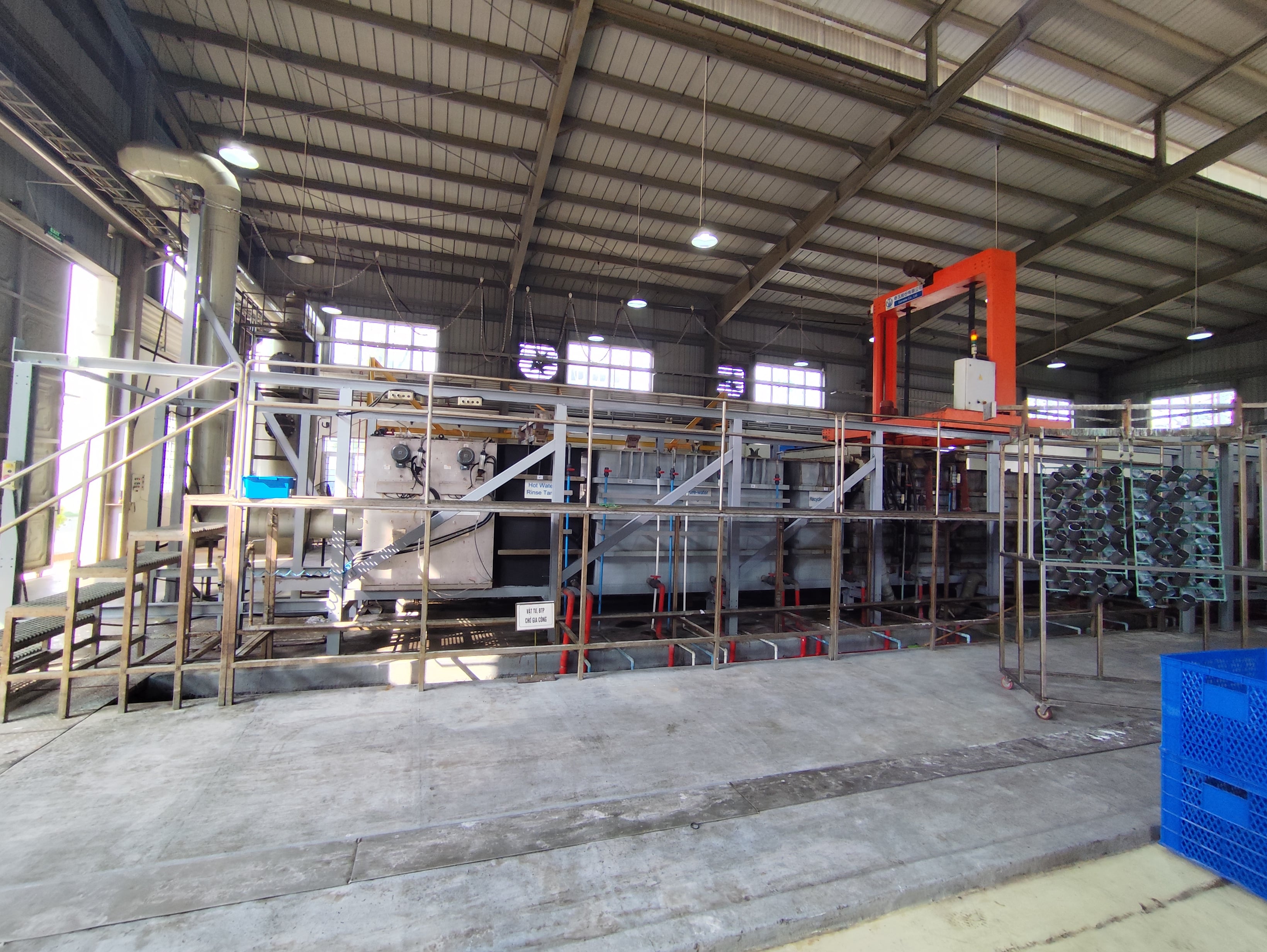 Chemical treatment line